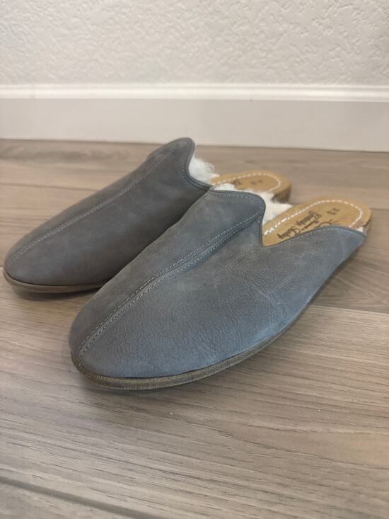 Sabah Baba Shearling Slides Men\'s Sz 46 US 12.5 Leather Shearling Slippers main image 4